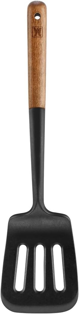 WAGENSTEIGER Silicone Head Scraping Spatula with Wooden Handle: Multi-Purpose Cooking Tool for Spreading, Baking and Mixing, Heat Resistant Cookware, Protects Surfaces with Gentle Head Design