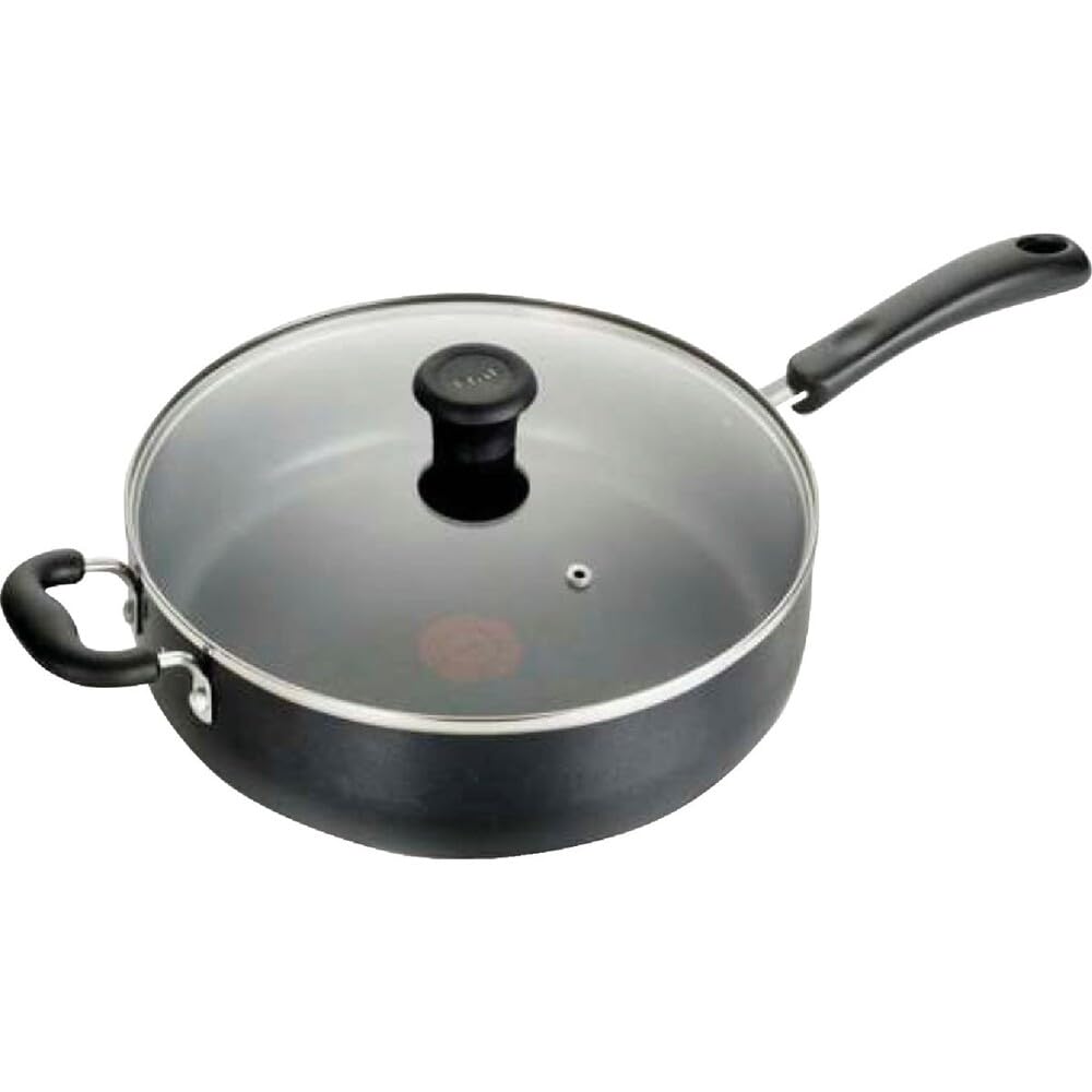 T-Fal Revive Ceramic Nonstick Sauté Pan with Lid, 6 Qt Forged Skillet