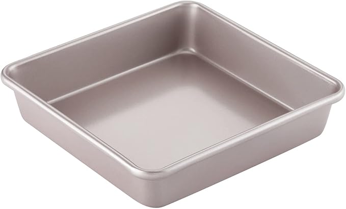 CHEFMADE 8.7-Inch Rectangle Cake Pan, Non-Stick Deep Dish Bakeware for Oven Baking (Champagne Gold)