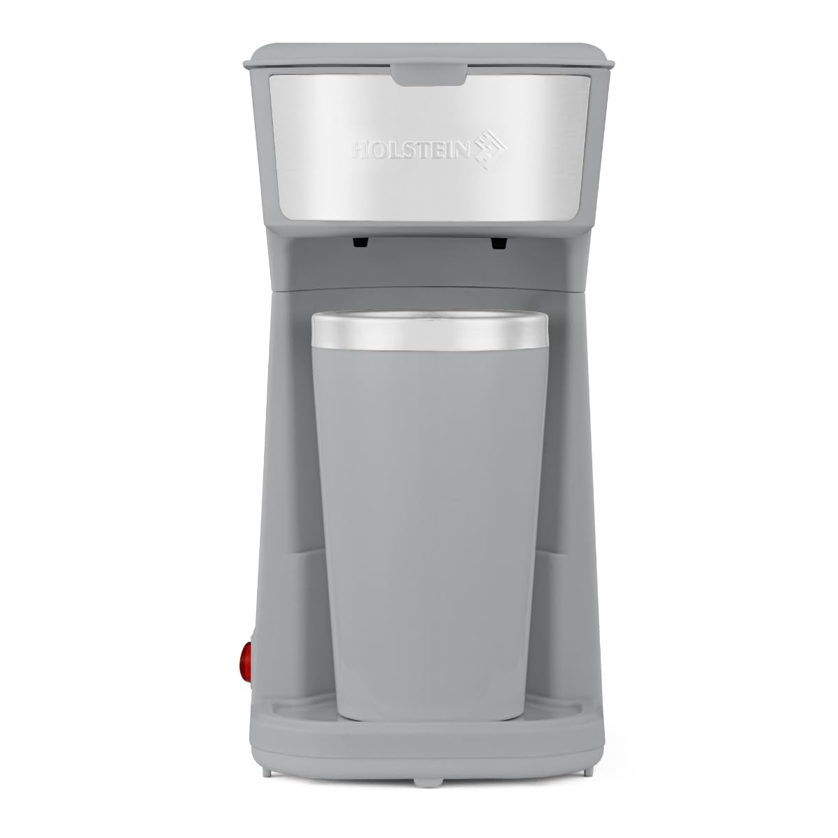 Holstein Housewares 5 Cup Drip Coffee Maker – Compact and User-Friendly with Auto Pause & Serve, Reusable Filter, Measuring Spoon & Glass Carafe, Office & Dorm Use, Yellow