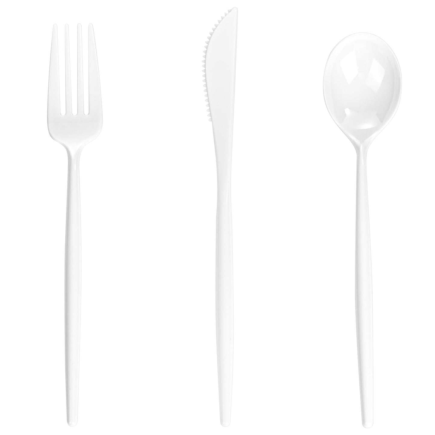 Supernal 180pcs Gold Plastic Silverware Set, Disposable Cutlery