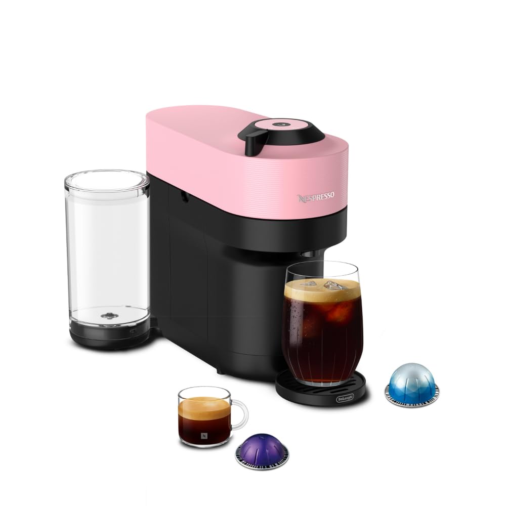 Nespresso Vertuo Pop+ Coffee Machine with Milk Frother, Pacific Blue