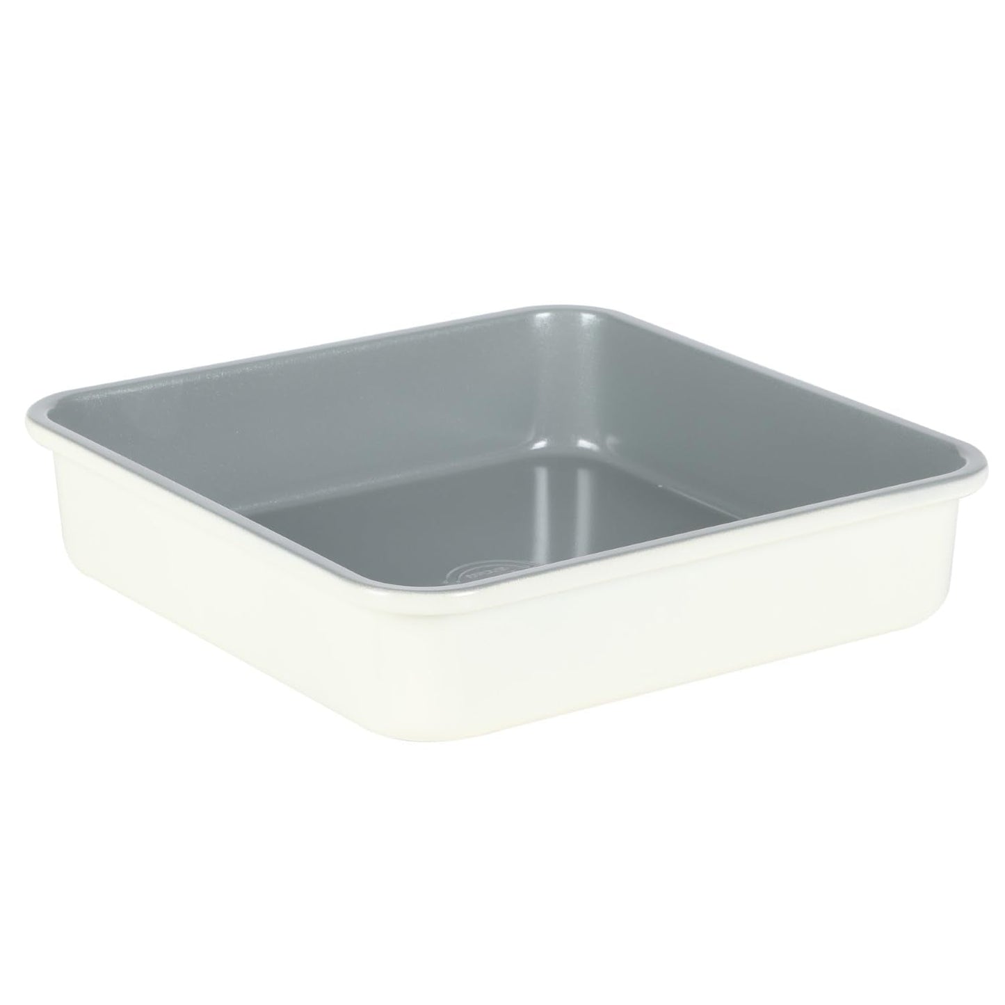 Sur La Table Kitchen Essentials Bake Sale 9 Inch PFOA, PFAS, PTFE Free Nonstick Round Cake Pan - Linen White