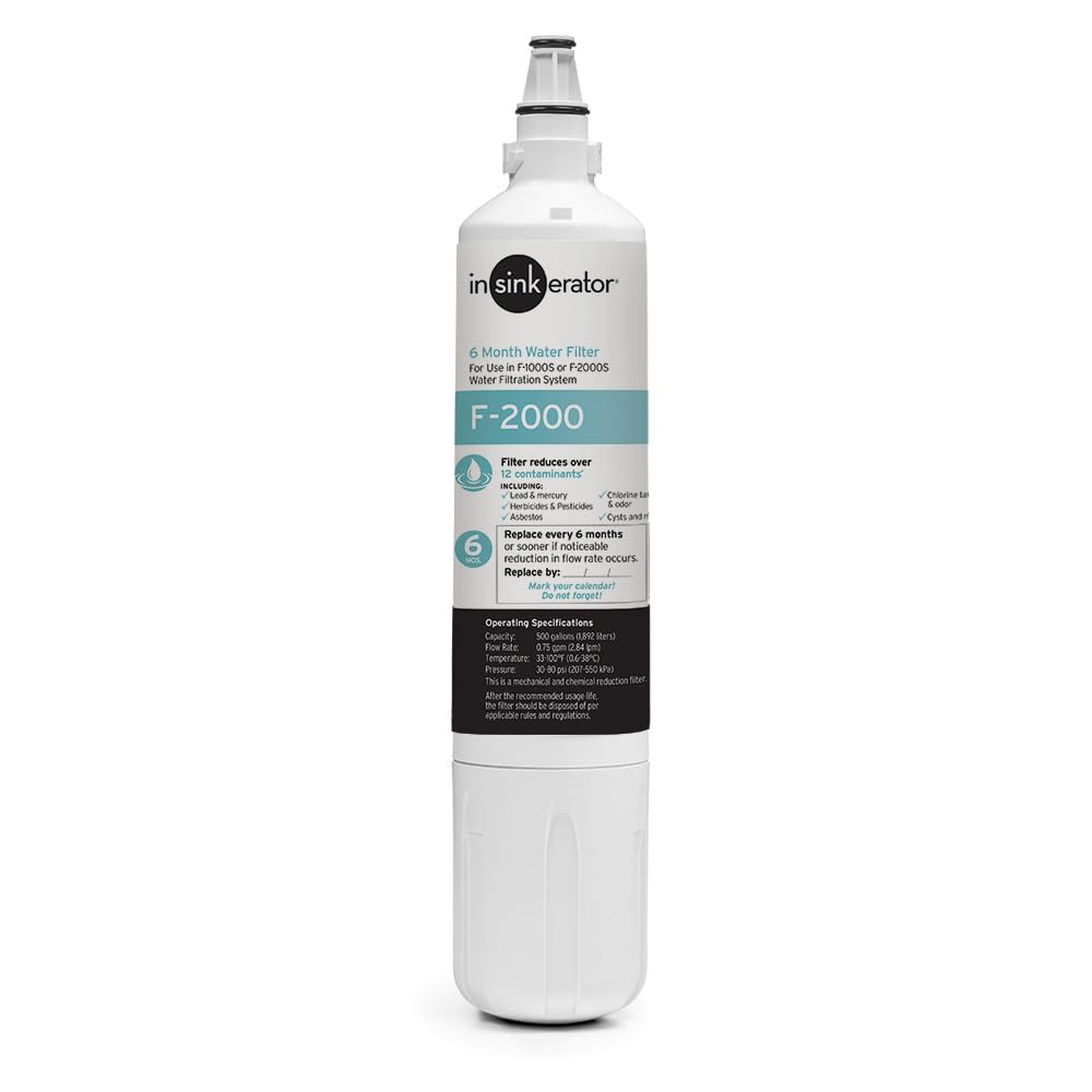 InSinkErator F-2000 Premium Instant Hot Water Dispenser Under-Sink Water Filter Replacement