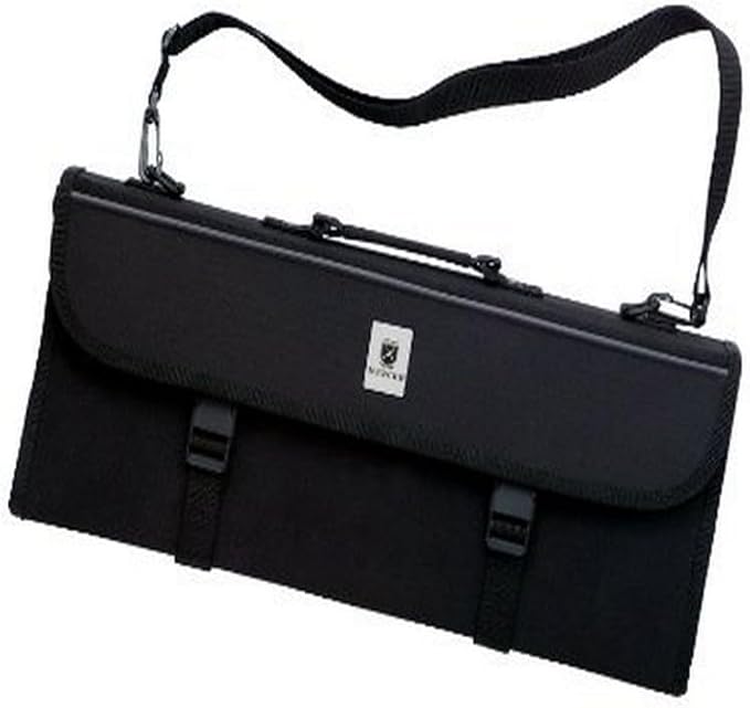 Mercer Culinary Double-Zip 17-Pocket Knife Case,Black