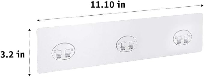 2pcs Shower Caddy Adhesive Replacement,Shower Shelves Adhesive Strip Pad Shower Organizer Sticker Replacement Bathroom Heavy Duty Strong Sticky Wall Adhesive