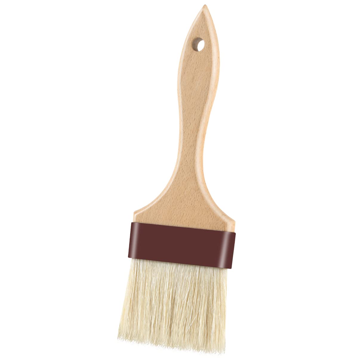 Pastry Brushes for Baking Basting Brush with Boar Bristles and Beech Hardwood Handles Culinary Oil Brush for Barbecue Butter Grill BBQ Sauce Baster Marinade Kitchen Food Cooking Brushes (1 inch)