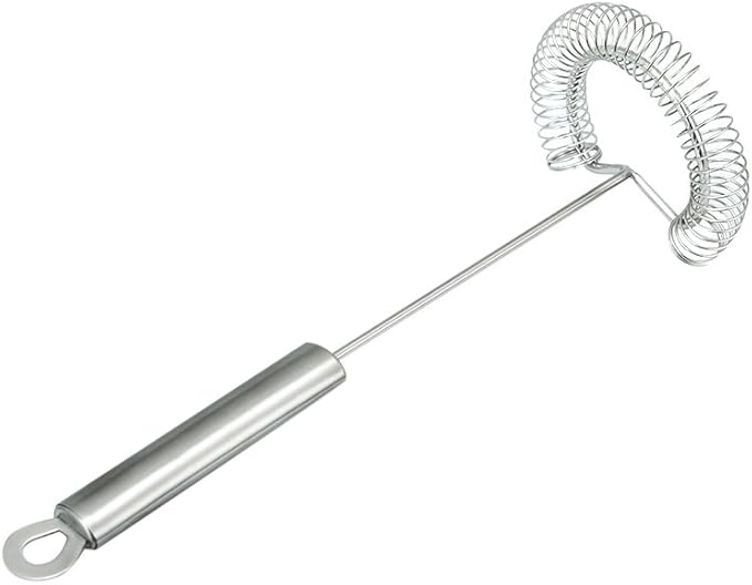 TAFOND 10.63" Stainless Steel Flat Whisk,Egg Beater for Blending,Whisking,Beating,or Stirring for Home and Kitchen