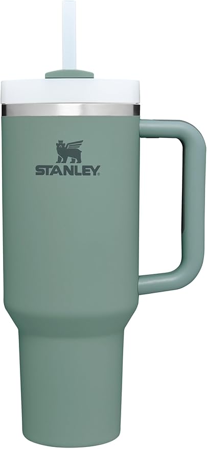 STANLEY Quencher H2.0 Tumbler with Handle and Straw 40 oz | Flowstate 3-Position Lid | Cup Holder Compatible for Travel | Insulated Stainless Steel Cup | BPA-Free | Shale