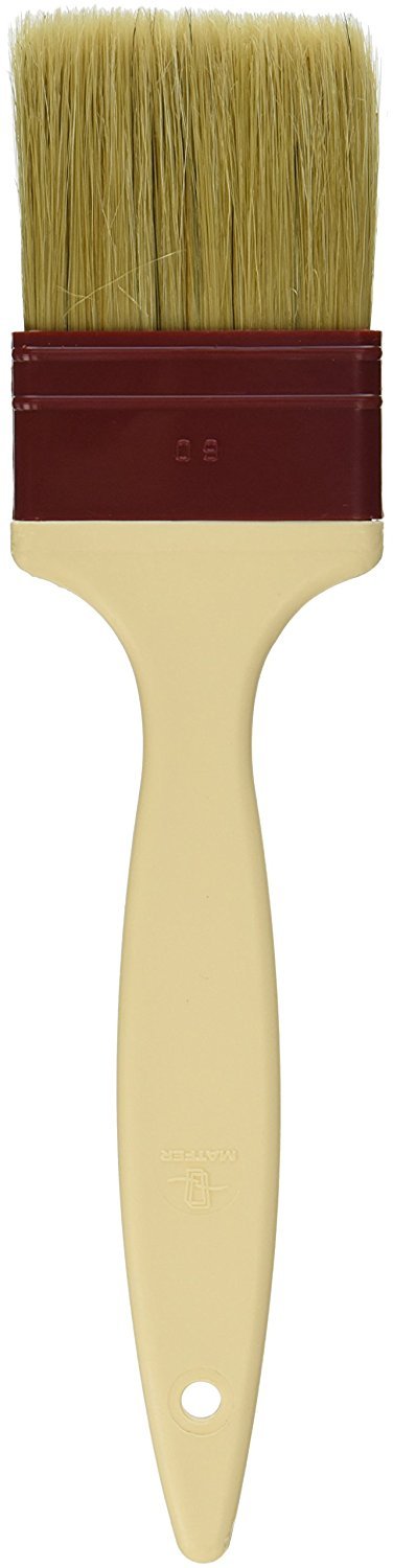 Matfer Bourgeat Natural Pastry Brush, Flat, 1 1/2"
