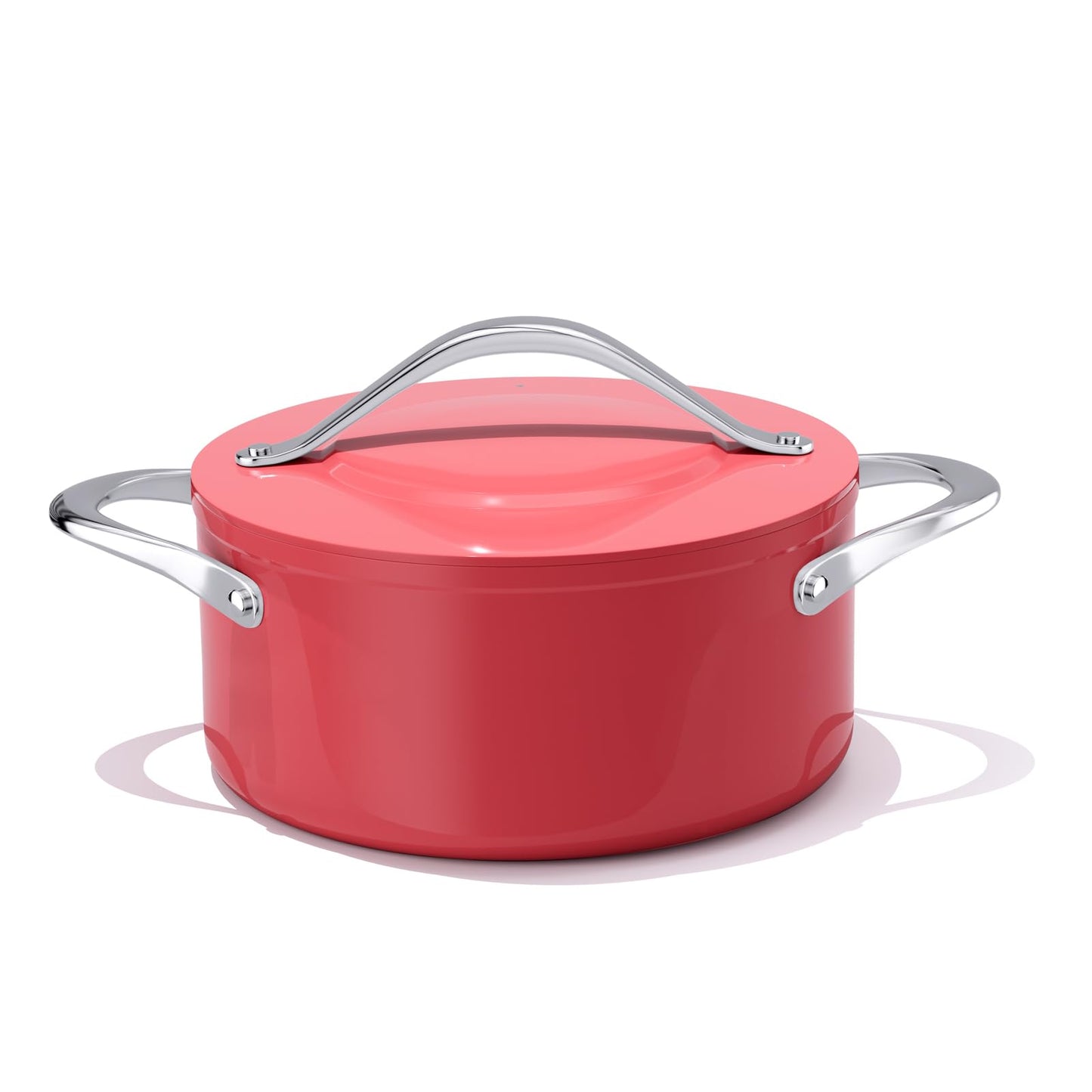 CookinCraze Ceramic Dutch Oven with Lid, 4.5 QT Nonstick Pot for Baking