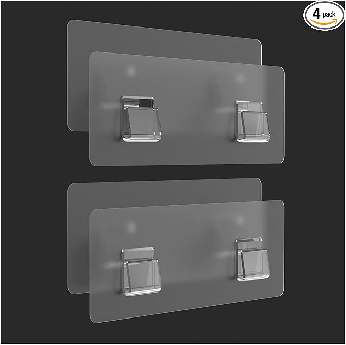 Shower Caddy Shelf Adhesive Replacement Stickers Pads For Bathroom Corner Organizer Basket, No Drilling For Kitchen Racks And Soap Holder 4pack