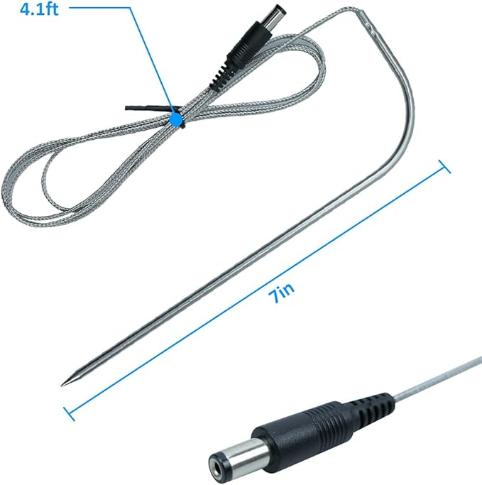 2Pcs Temperature Meat Probe Replacement Fits for Rec tec Wood Pellet Grill