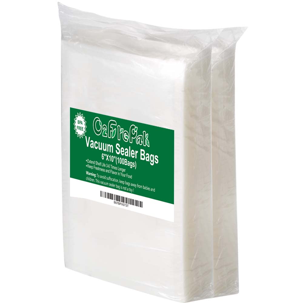 O2frepak Quart 8"x12" Vacuum Sealer Bags 400ct for Food Storage