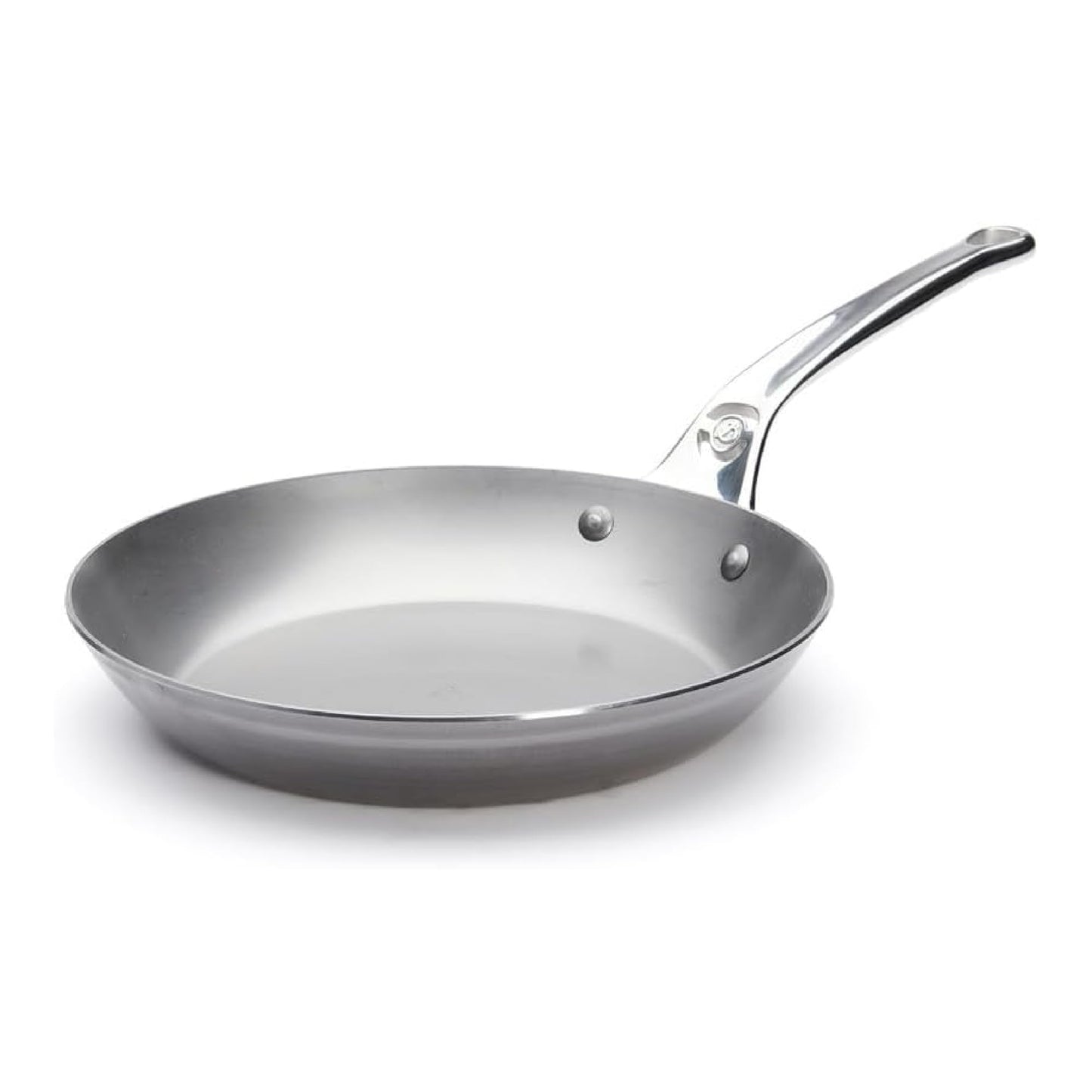 de Buyer MINERAL B Pro Carbon Steel Fry Pan - 9.5” Diameter, 6.9” Cooking Surface - Ideal for Searing, Sauteing & Reheating - Naturally Non-Stick Finish - Made in France
