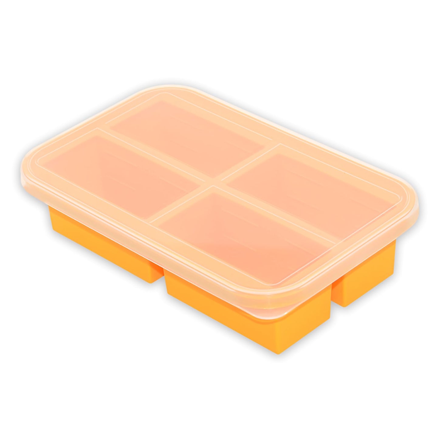 Bangp 1-Cup Silicone Freezer Molds with Lid for Soup Ice Cubes