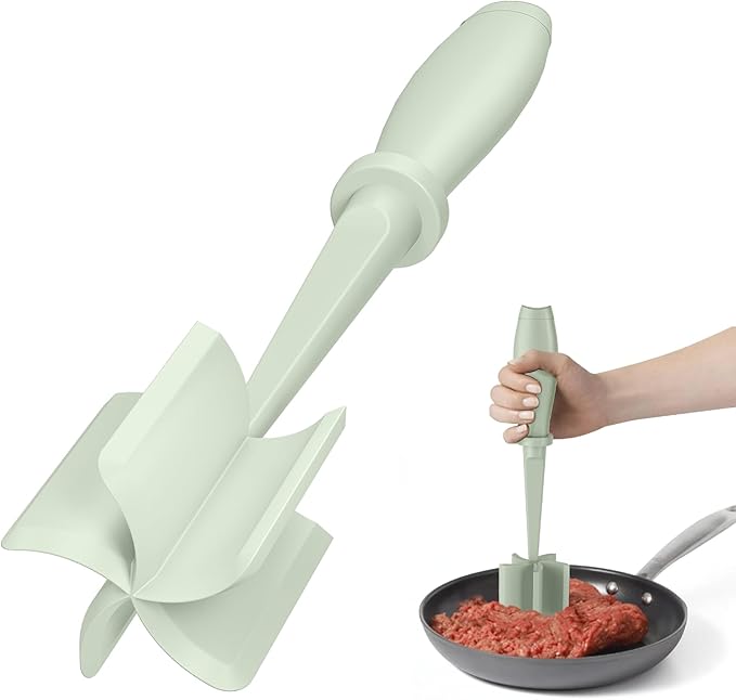 2Pack Meat Chopper Upgrade Hamburger Smasher, Masher for Ground Beef