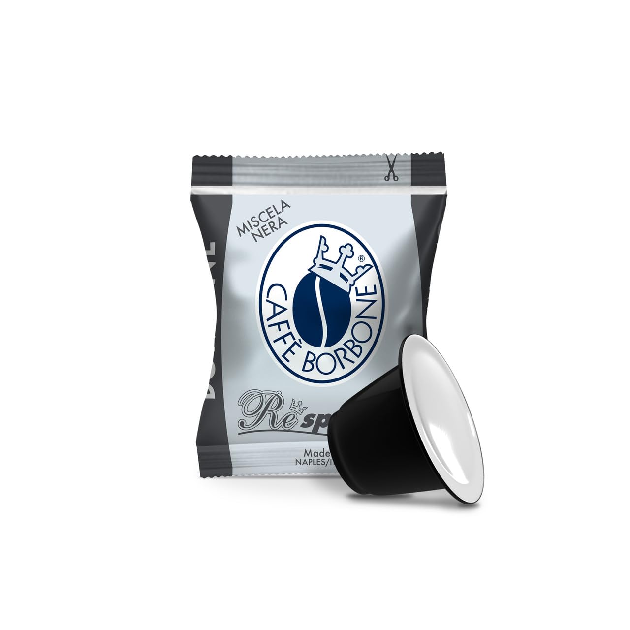 Caffè Borbone Coffee Capsules, Blue Blend, Medium Roast, 50 Count, Compatible with Nespresso, Made in Italy