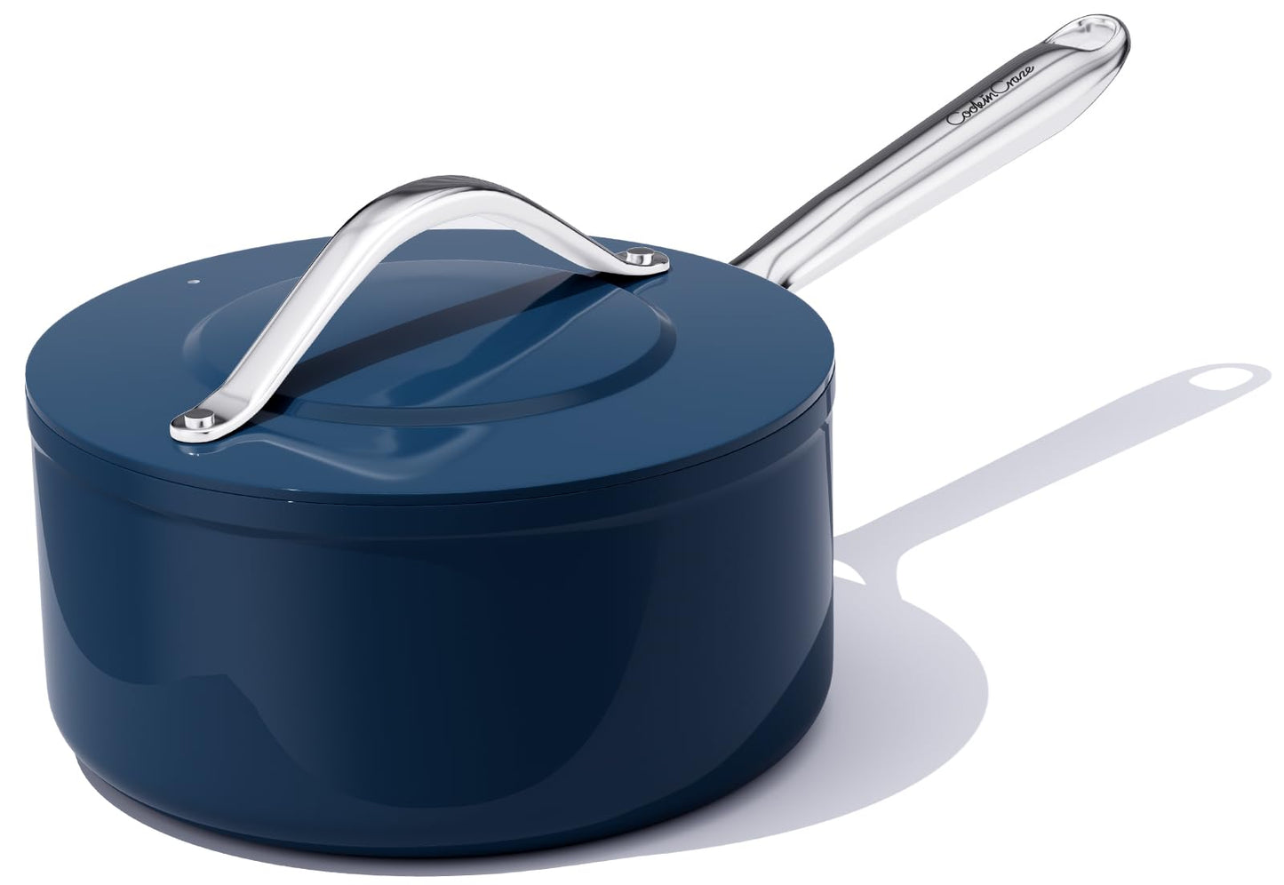 CookinCraze Premium Ceramic Sauce Pan with Lid, 3.5 QT Nonstick Saucepan