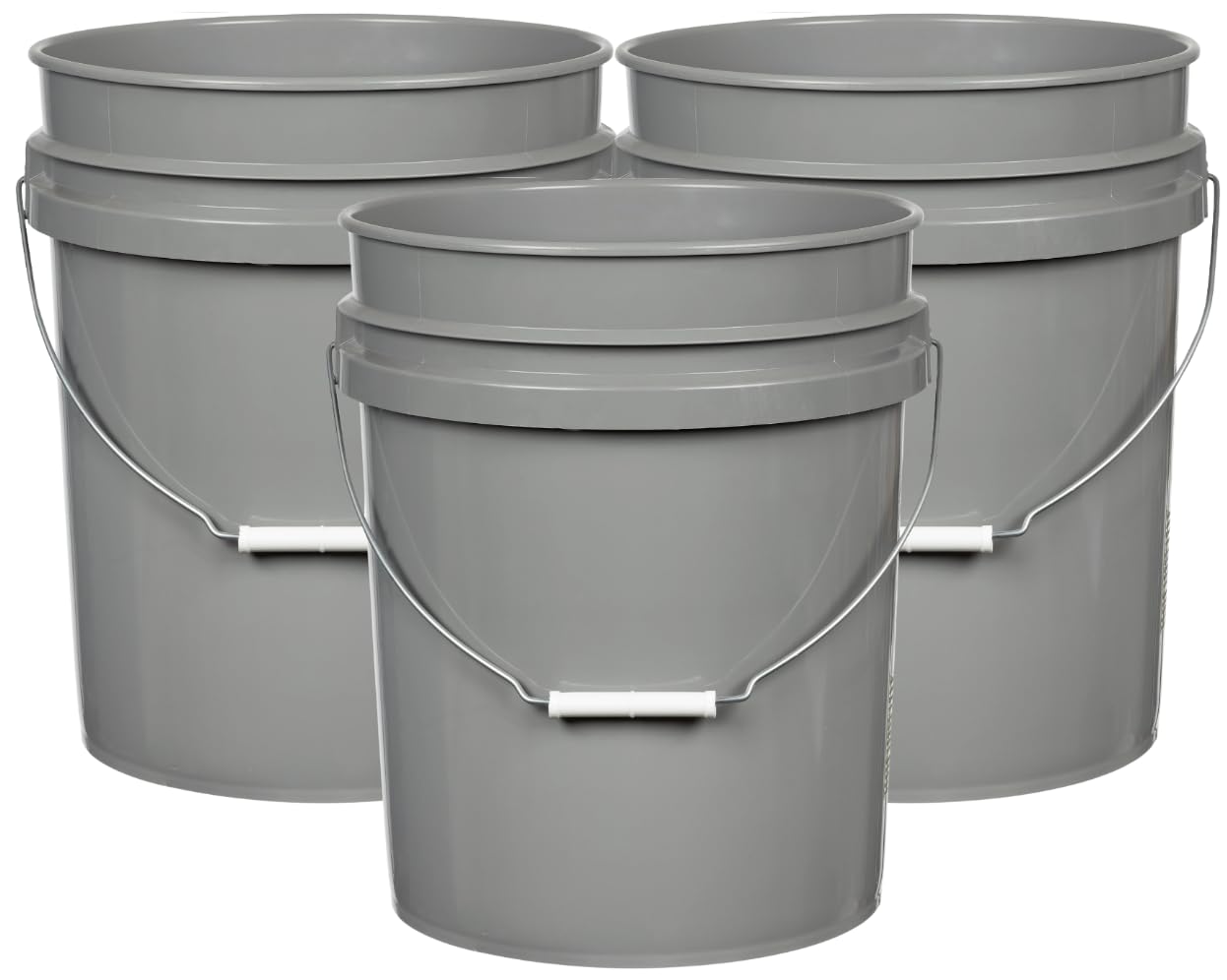 House Naturals 5 Gallon Premium HPDE Plastic Bucket - Made in USA Food Grade Container, BPA Free All Purpose Pail (5, Red)