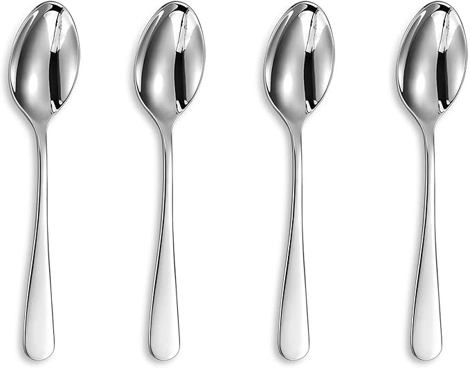 KEAWELL Premium Louise 4-Piece 18/10 Dinner Spoon Set (7.6" Dinner Spoon)