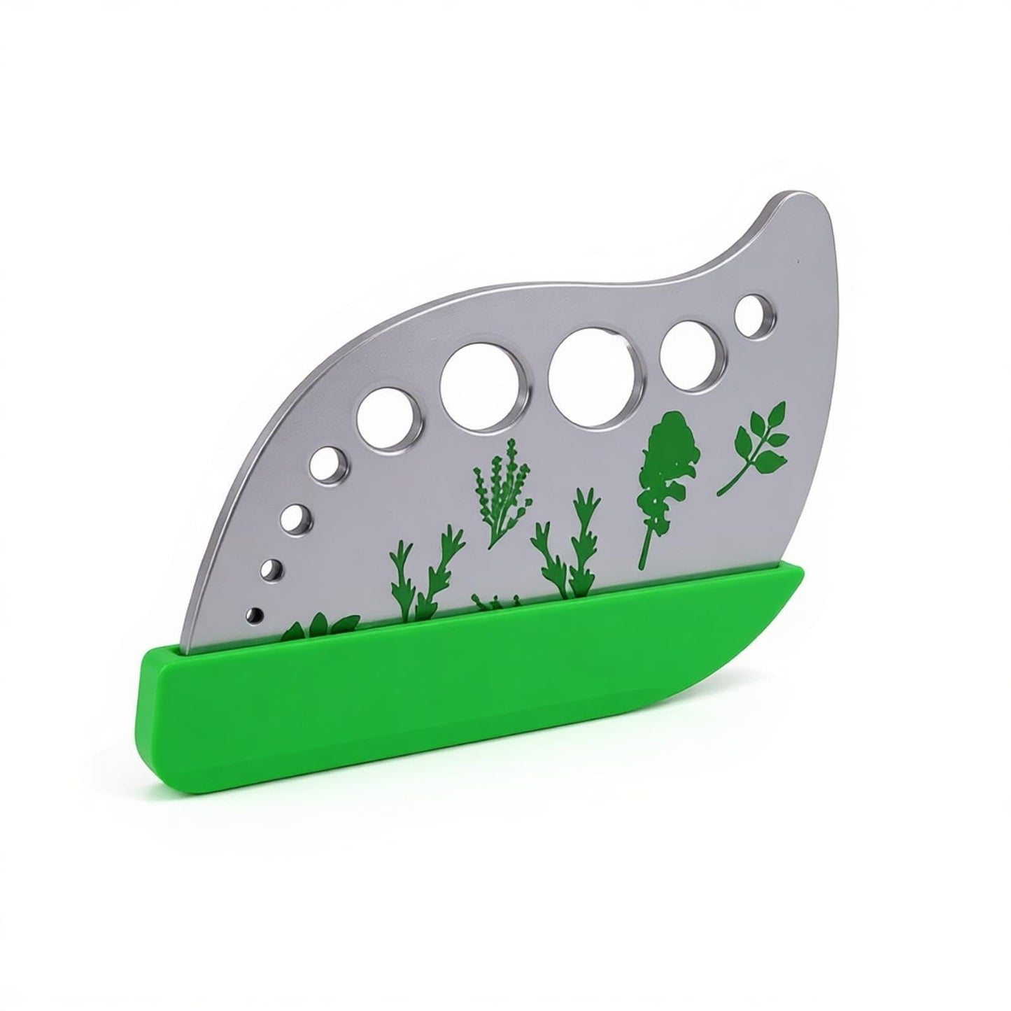 Professional 430 Stainless Steel Herb Leaf Stripper with Multi-Size Holes & Precision Blade - Kitchen Essentials for Parsley, Cilantro and Leafy Greens