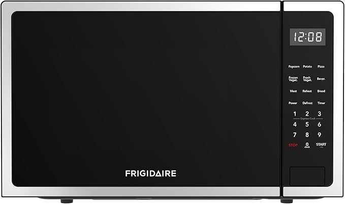 FRIGIDAIRE 1.1 Cu Ft Stainless Steel Countertop Microwave Oven, Multi Function, Programmable, 1000W, residential kitchen, Stainless