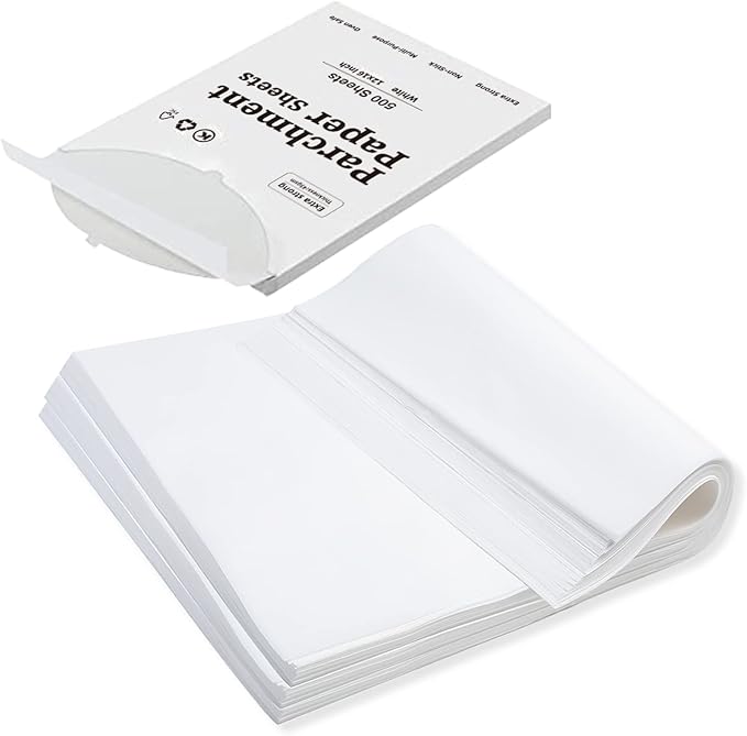 Katbite 200Pcs 9x13 inch Heavy Duty Parchment Paper Sheets, Precut Parchment Paper for Quarter Sheet Pans Liners, Baking Cookies, Bread, Meat, Pizza, Toaster Oven (9"x13")