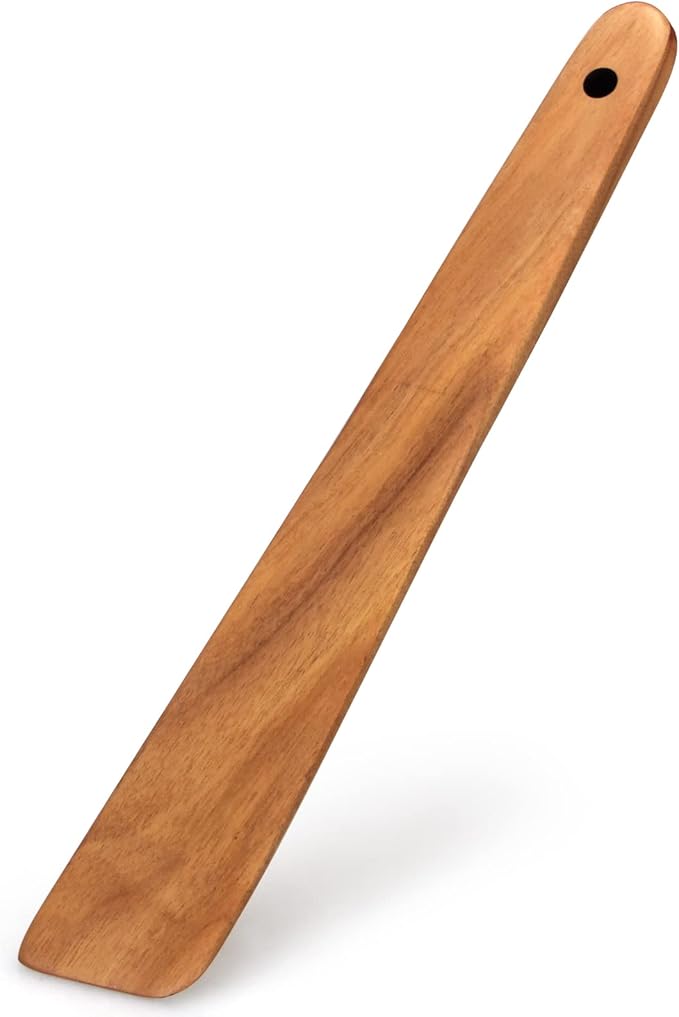 Teak Wooden Spatula for Cooking Spoon Non Toxic Kitchen Utensil Spurtle