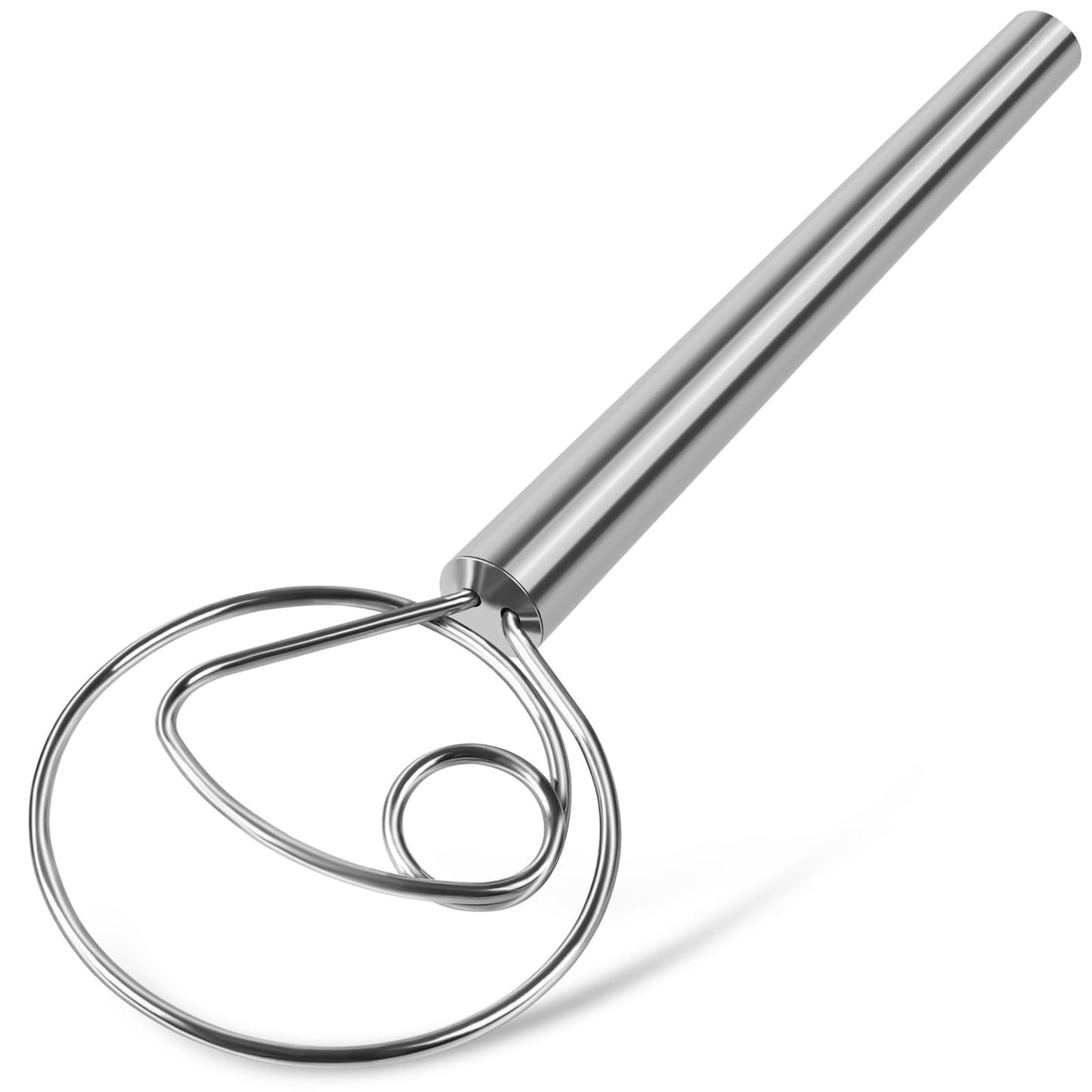 TEEVEA Danish Dough Whisk, Stainless Steel for Sourdough Bread