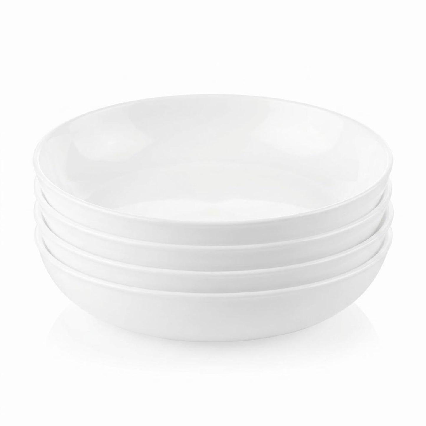 Corelle Vitrelle 6-Piece Salad Appetizer Plate Set Triple Layer Glass and Chip Resistant, 6-3/4-Inch Lightweight Round Plates, Winter Frost White