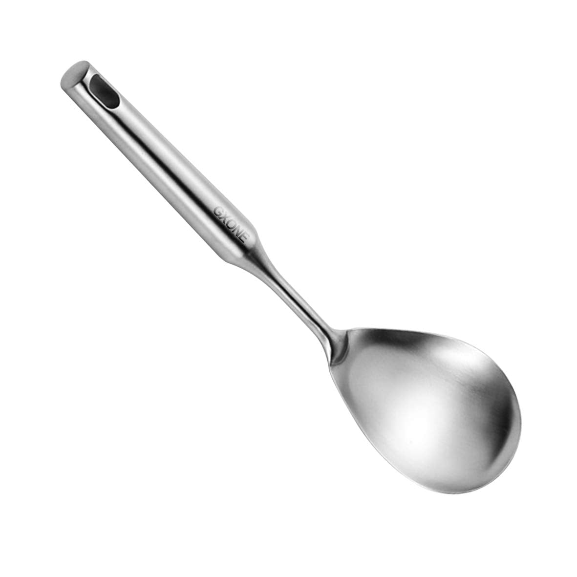 Spaghetti Spoon,304 Stainless Steel Pasta Spoon,Wooden Handle,14.2Inch