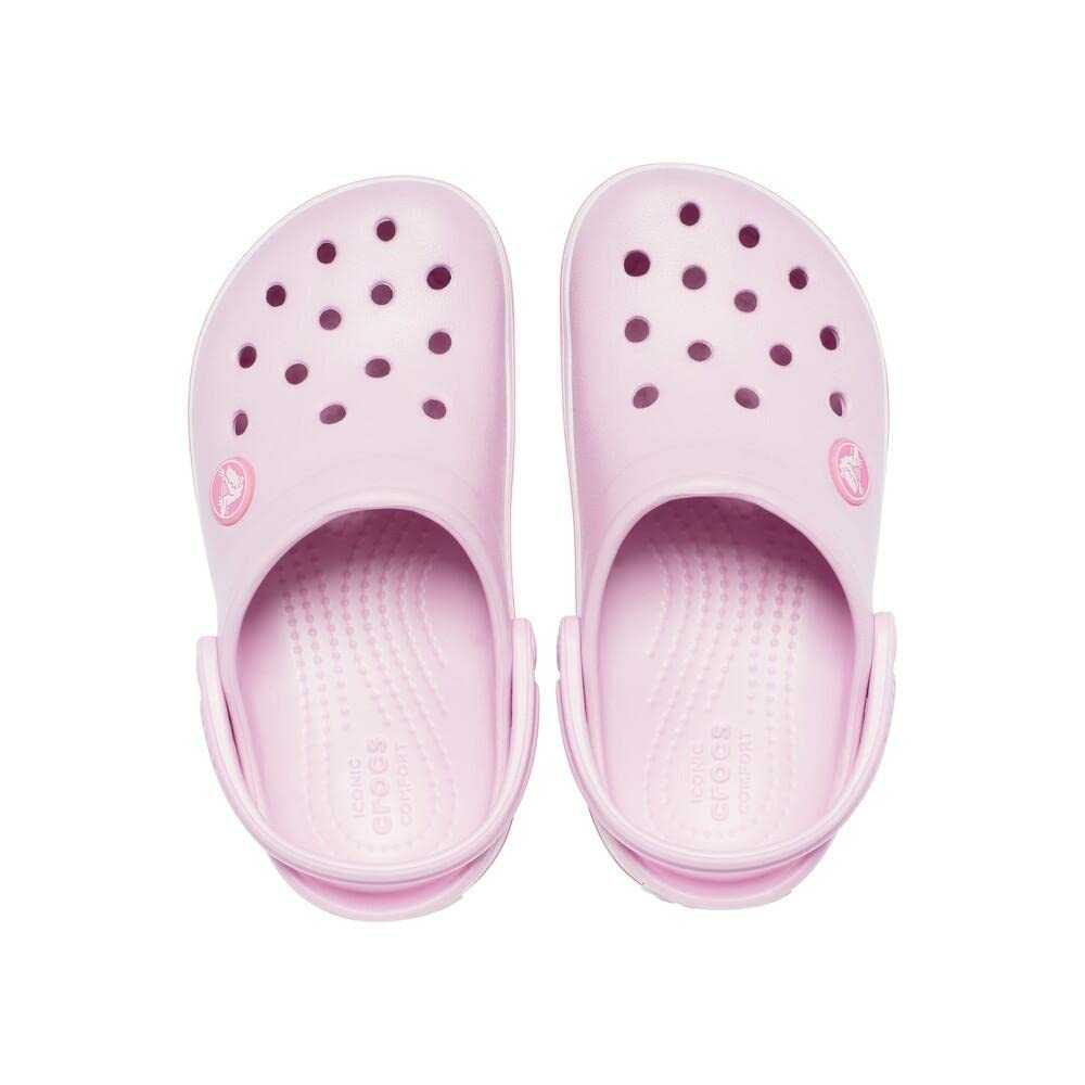 Crocs Unisex-Child Crocband Clogs (Todder Shoes), Ballerina Pink, 5 Toddler