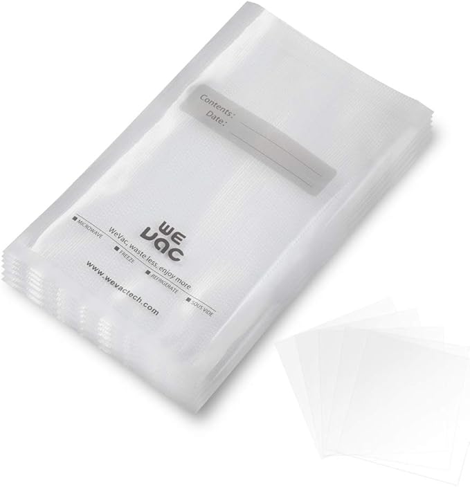 Wevac Vacuum Sealer Bags 11x16" 100 Gallon for Food Saver Vacuum Machine