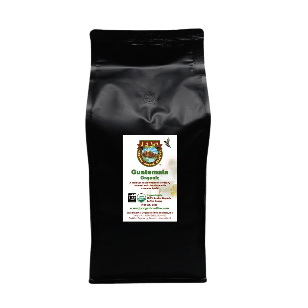 Java Planet Low Acid Organic Whole Bean Coffee, Papua New Guinea, 16 oz