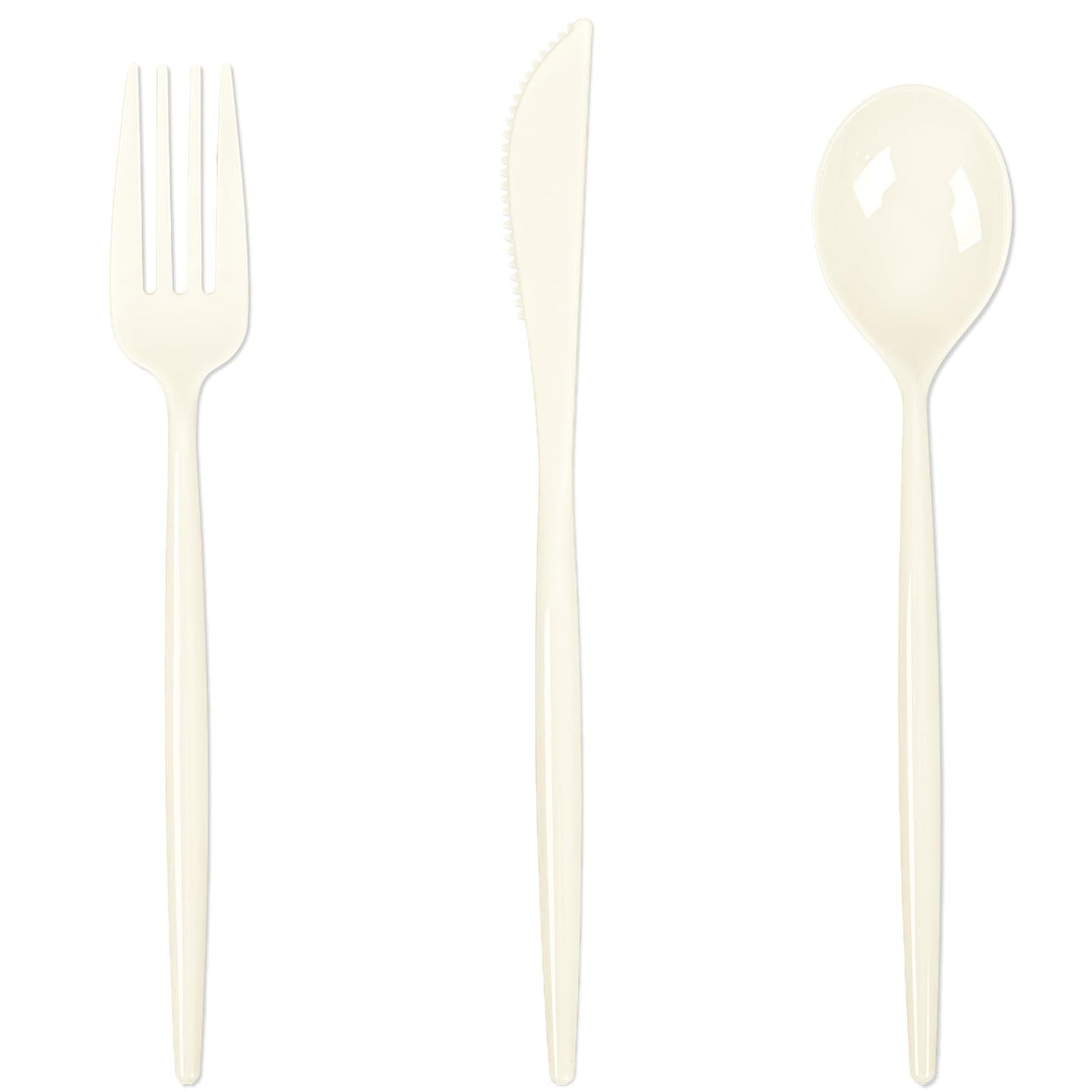 Supernal 180pcs Gold Plastic Silverware Set, Disposable Cutlery