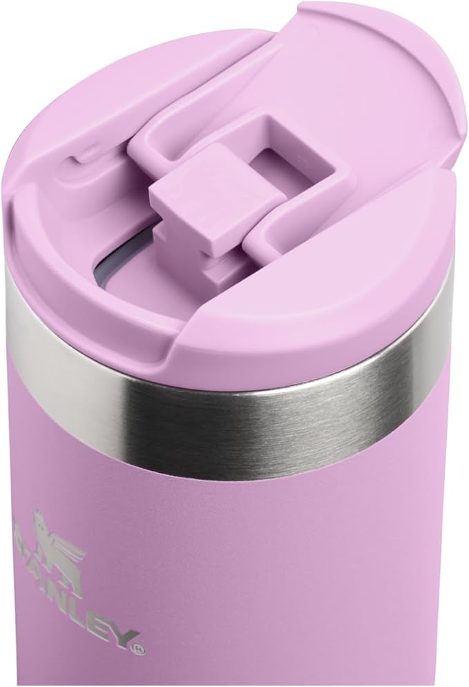 Stanley AeroLight Transit Bottle 16 oz | Locking Drink Through Lid | Leak Resistant Water Bottle or Coffee Travel Mug | Lightweight Insulated Stainless Steel | BPA-Free | Lilac