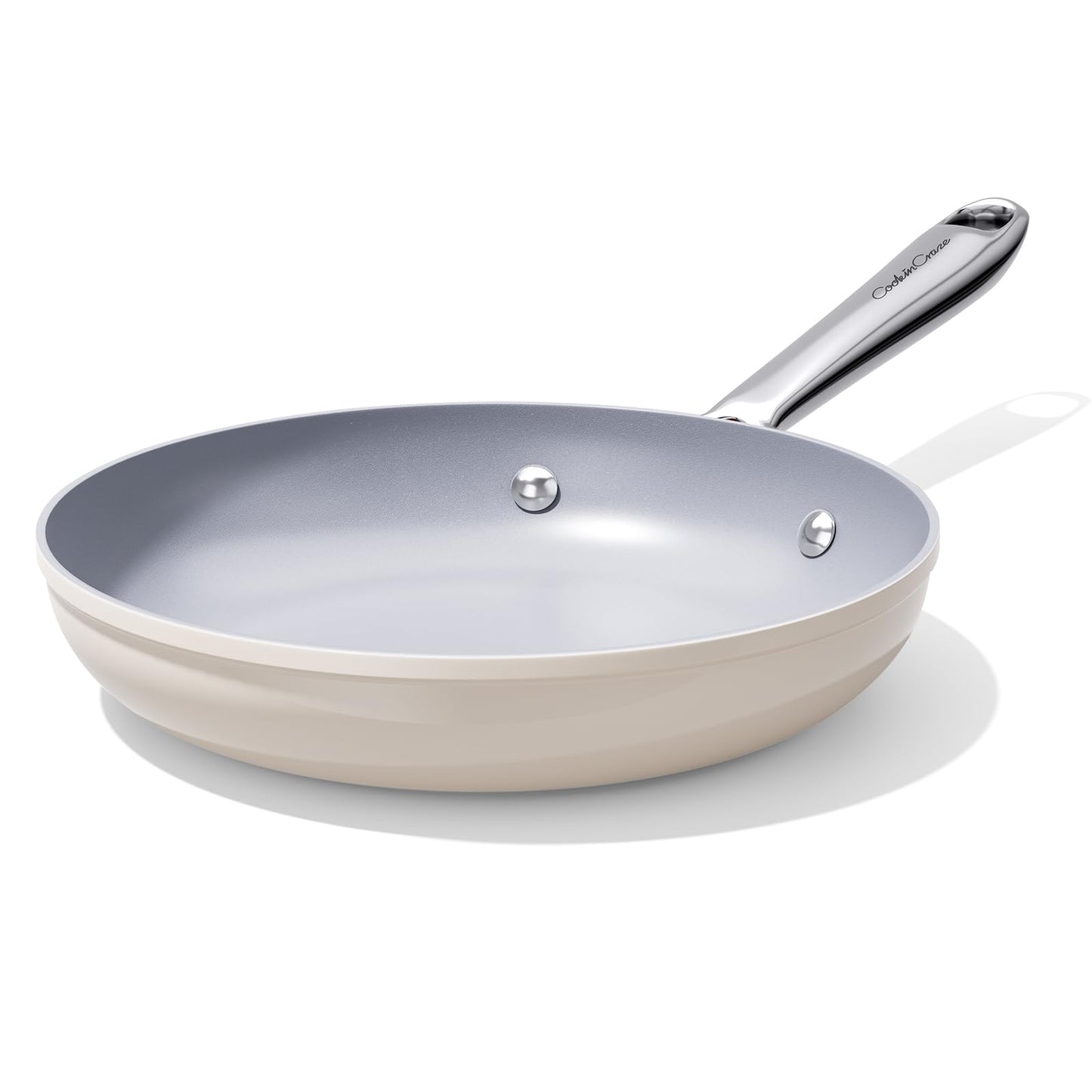 CookinCraze Premium Ceramic Frying Pan, 10 Inch Nonstick Skillet