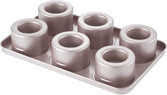 CHEFMADE Mini Muffin Pan, 20-Cavity Non-Stick Tiny Cupcake Pan Bakeware for Oven Baking (Champagne Gold)