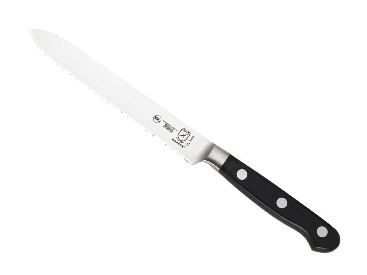 Mercer Culinary Olive Wood 4-Piece Steak Knife Set