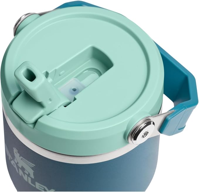 STANLEY IceFlow 2.0 Flip Straw Tumbler with Handle 30 oz | Twist On Lid and Flip Up Straw | Leak Resistant Water Bottle | Insulated Stainless Steel | BPA-Free | Coastal Teal