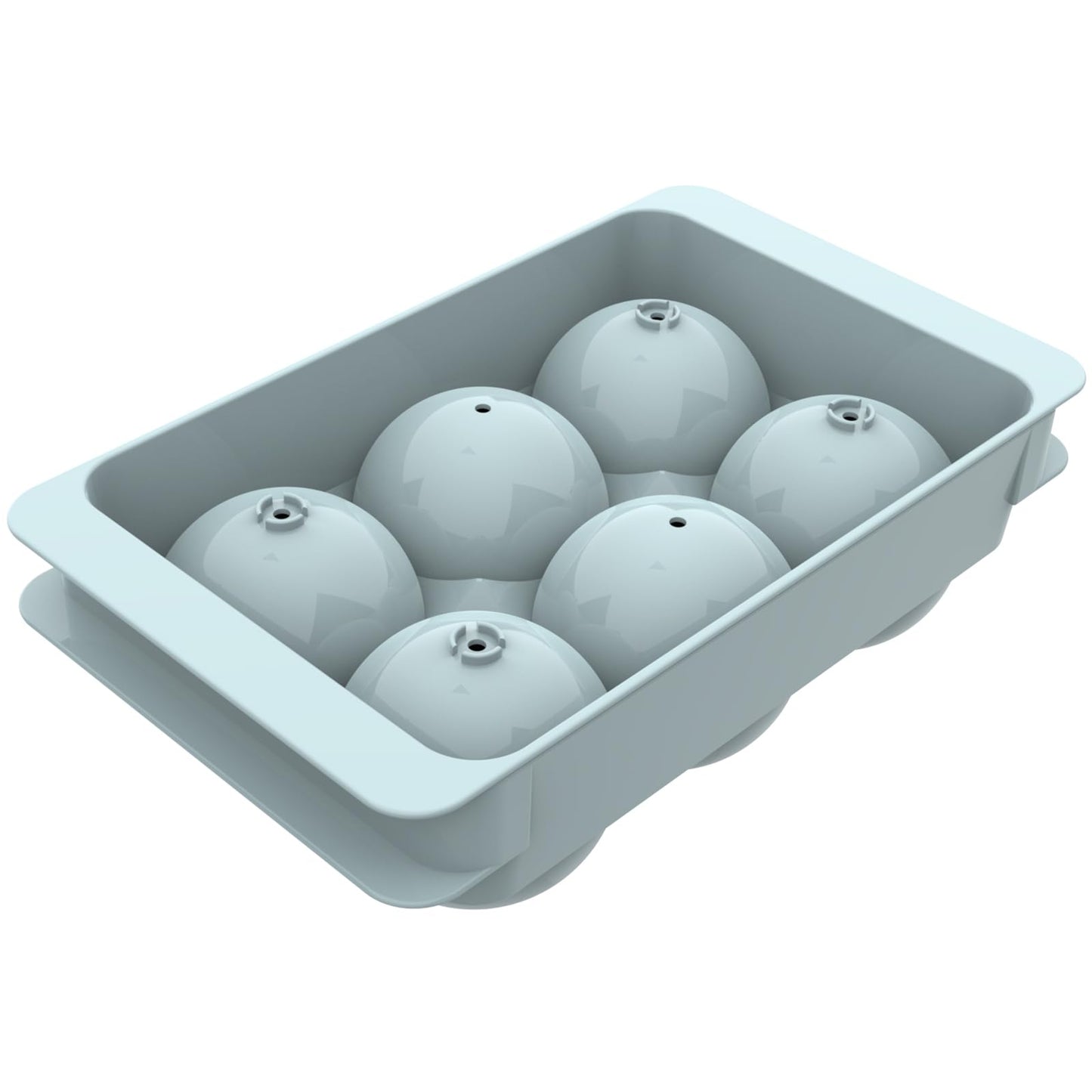 WIBIMEN 2.5-Inch Large Ice Cube Molds, 2-Pack Round Ice Ball Molds