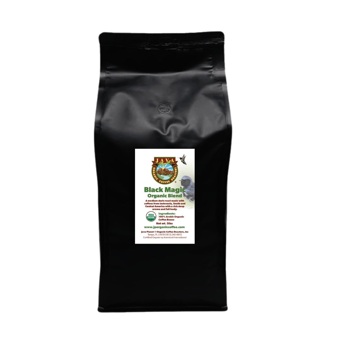 Java Planet Low Acid Organic Whole Bean Coffee, Papua New Guinea, 16 oz
