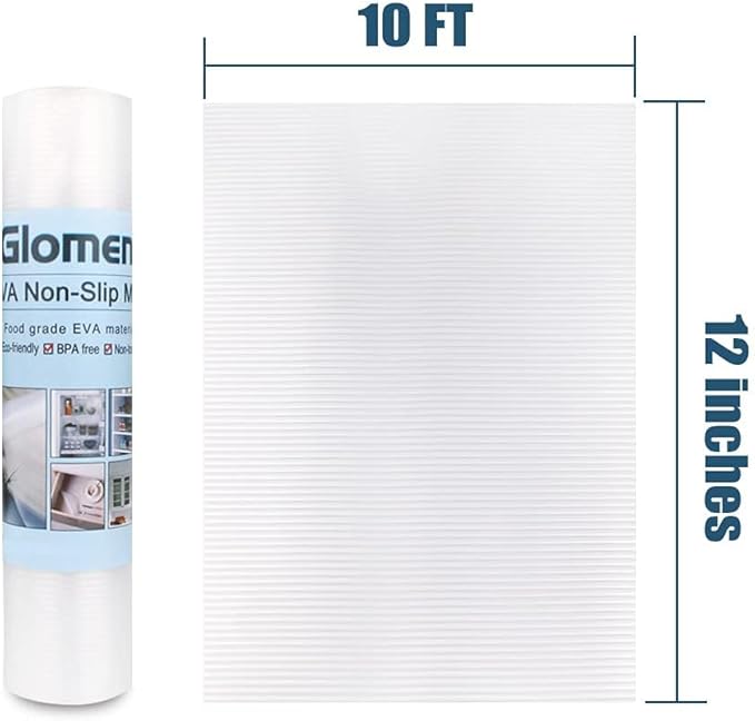 Shelf Liner, Non-Slip Cabinet Liner, Washable Oil-Proof for Kitchen Cabinet, Shelves, Refrigerator, Storage, Desks, 12 Inches x 10 FT, Non Adhesive Drawers Liner (12 Inches x 10 FT)…