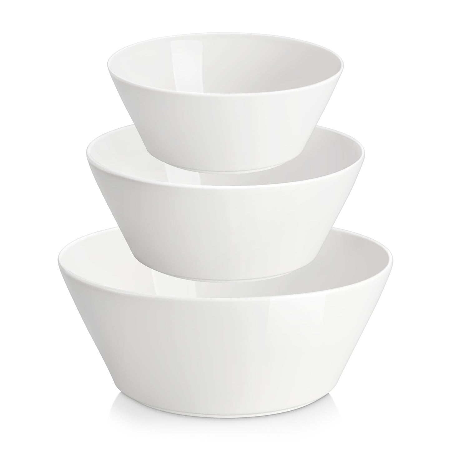 MALACASA 35 OZ Soup Bowls Set of 4, White Bowls Deep Cereal Ramen Bowl