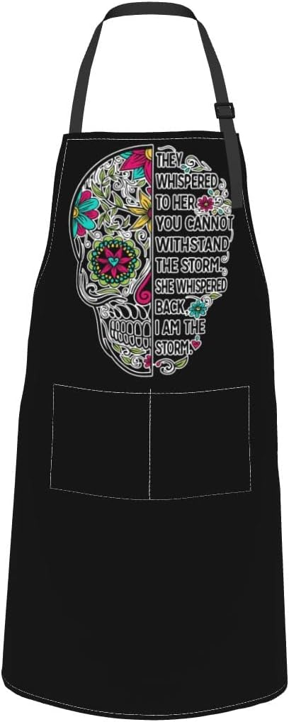 Wisedeal Vegan Apron, Waterproof Fabric, Adjustable Drawstring Collar