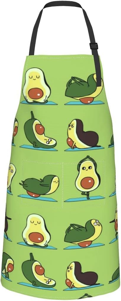 Wisedeal Vegan Apron, Waterproof Fabric, Adjustable Drawstring Collar