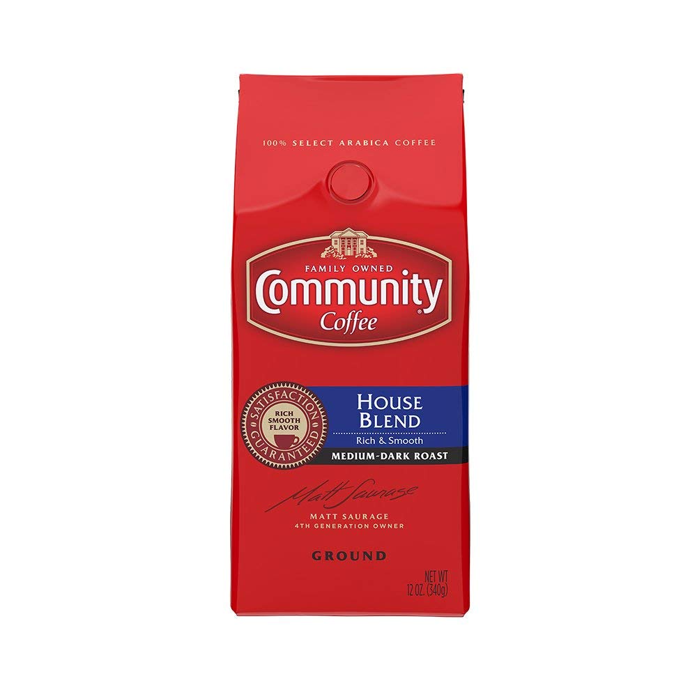 Community Coffee 100% Colombia 72 Ounce, Medium Dark Roast Ground Coffee, 12 Ounce (Pack of 6)