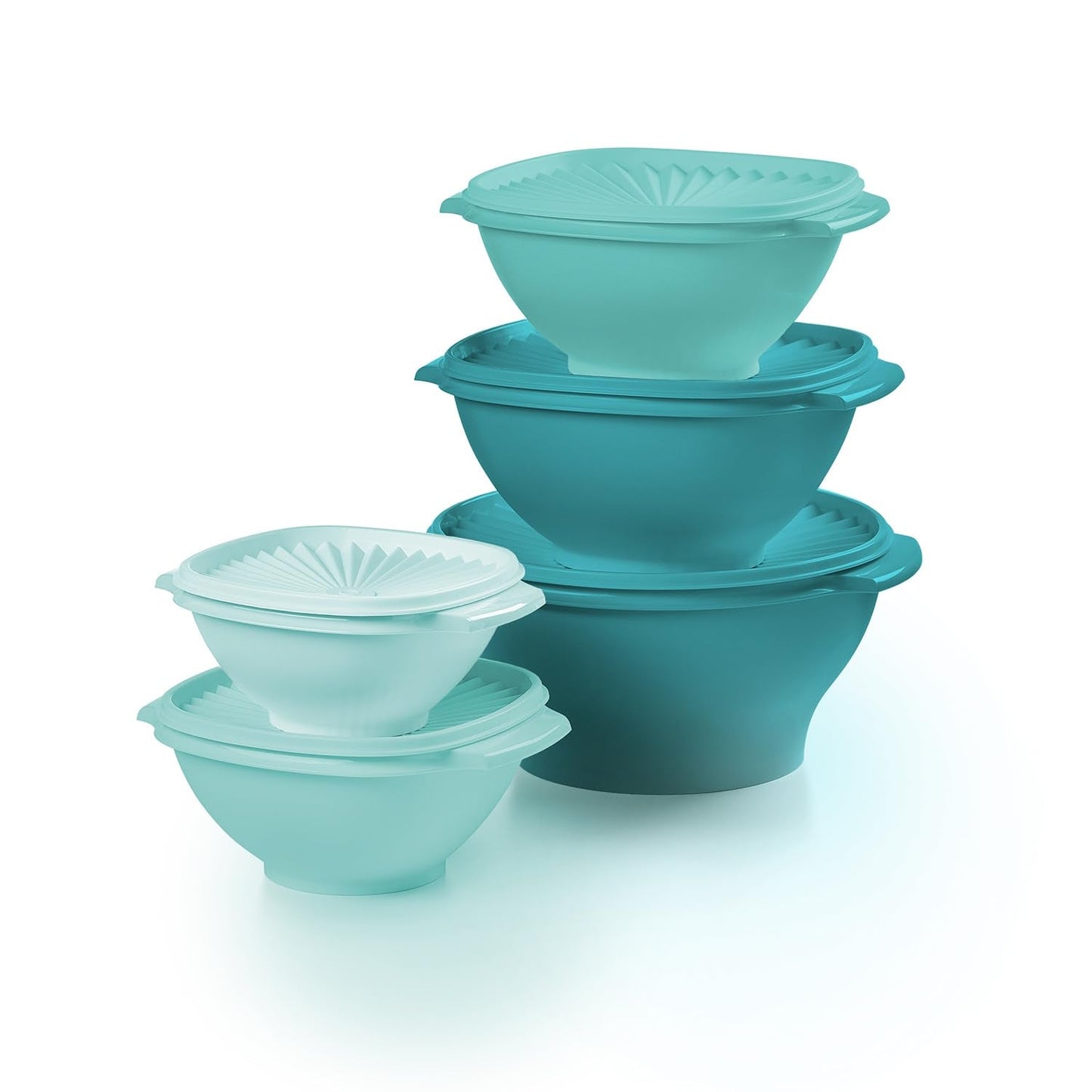 Tupperware Heritage 36-Piece Vintage Blue Set (18 Containers + 18 Lids)