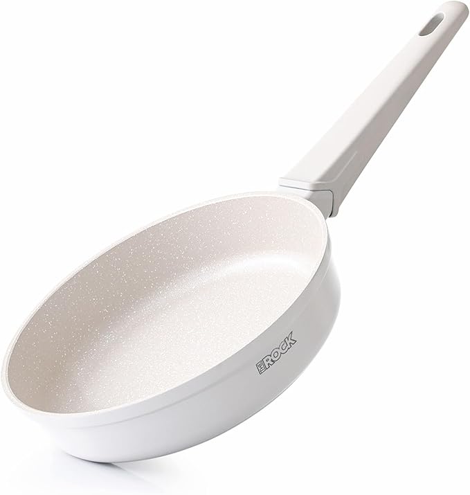 THE ROCK SOHO 12.5-Inch Nonstick Frying Pan – Compact for Urban Kitchens, Nothing Sticks, Never Warps, Lasts Longer, Oven & Dishwasher Safe, Black